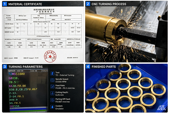 How to Machine C954 Aluminum Bronze Tube for Precision CNC Turned Parts
